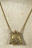 Vintage Gold Tone Necklace Purse Pendant Locket1