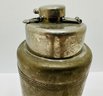 Vintage German Flask With 4 Gold Wash Stackable Cups
