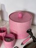 A Fabulous Pink Snakeskin Bar Setup From Horchow