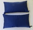 Newport Royal Blue Down Filled Couch / Accent Pillows