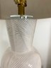 Pair Of Serena And Lily Gallaway Ceramic Table Lamps -One Repaired