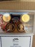 Beautiful 2010 U.S. Mint Presidential Dollar Coin Proof Set Complete With Box & COA