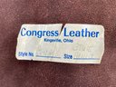Congress Leather Chaps With Fringe & Silver Conchos- Zippers Work