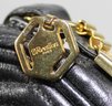 Fine Revillon Paris Black Leather And Gilt Metal Hand Bag Purse