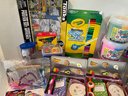 Childrens Art Supplies & More! 3 Metal Supply Boxes Filled With Art Supplies & Magnets (great For Travel)
