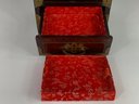 Vintage Chinese Jewelry Box With Jade Panels
