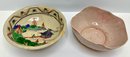 5 Ceramic Bowls Including Antique Hand Painted Asian Bowl