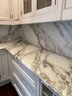 An Incredible Custom Butler's Pantry-Uppers & Lower-Calacatta Monet Marble & Back Splash - Delivery Available