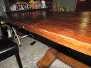 Polo Ralph Lauren Oak Trestle Base Refectory/ Dining Table/ Farm Table Rustic