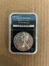 Beautiful 2014-W American Silver Eagle Burnished In Plastic Case !!!