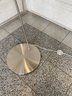 Swanky Brushed Nickel Finish Arching Floor Lamp