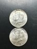 2 Forty Percent Silver Kennedy Half Dollars 1966, 1969-D