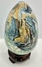 Hand Painted Glass Egg, Porcelain & Wood Miniatures By Aynsley, Hammersley & More