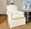 Custom Ivory Upholstered Chair