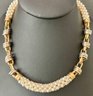 VTG Fortunoff  14K Gold  Chinese Cultured Pearl Necklace W-Case & Insurance Appraisal - READ DESCRIPTION
