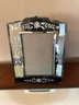Vintage Mirrored Vanity Tray With Acrylic Handles & Etched Mirrored Frame