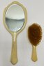Vintage Bakelite Vanity Set: Mirror & Brush