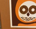 Mid Century  Signed And Numbered Owl Print F. ALLEN