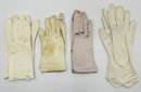 16 Pairs Vintage Leather, Silk & Crocheted Gloves, Most Appear New