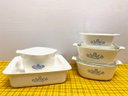 Collection Of Blue Cornflower Bakeware By Corningware