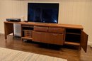 Awesome Mid Century Walnut Credenza Or Entertainment Center Attributed To Mayline - Contents Not Included