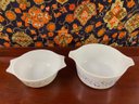 Pairing Of Vintage Floral Pyrex Dishes