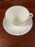 Corelle By Corning Morning Blue Pyrex Cup & Saucer