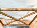 19th Century Chinese Bamboo Magazine Rack With Lacquered Design