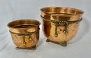 Pair Of Vintage Copper Pots