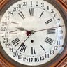 Vintage Oak School Clock, Eclipse Regulator Model By The American Wringer Company, With Key