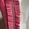 A Set Of 3 Gorgeous Custom Silk Draperies - Dramatic Pink - Fully Lined - Triple Pleat