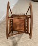 Wood And Leather Folding Rocking Chair Made In Costa Rica - 1 Of 2