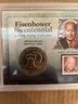 Beautiful 1976 Bicentennial Eisenhower Dollar Coin With Stamp In Case