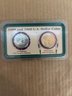 Beautiful Vintage Littleton 1999 And 2000 U.S. Dollar Uncirculated Coins Susan B Anthony Sacagawea