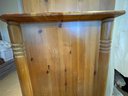 Large Country Style Kitchen Storage Hutch With Built In Wine Racks