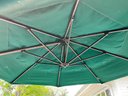 A Large 10' Patio Umbrella With Sunbrella Fabric