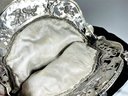 Amazing Sterling Silver Heavy Framed Victorian Purse Evening Bag Having Cherubs Repousse