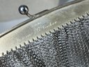 Antique Sterling Silver Chainmail Purse Evening Bag 119.6 Grams