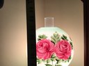 Floral Painted Round Globe Table Lamp
