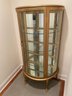 Vintage Demi Loon Gold Painted Display China Cabinet.
