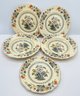 Vintage Royal Doulton China The Granville Pattern: 2 Dinner Plates, 2 Bowls & 1 Salad Plate