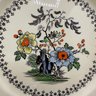 Vintage Royal Doulton China The Granville Pattern: 2 Dinner Plates, 2 Bowls & 1 Salad Plate