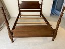 Antique Mahogany Four Poster Full Size Bed