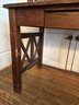 Vintage Solid Wood Desk With One Drawer &