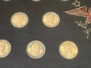 Vintage Couroc Tray With 34 Presidential Coins
