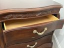 A Pair Of Grand Carved Mahogany Nightstands By Bob Mackie Home