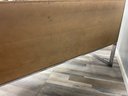 Gorgeous Burled Walnut Veneer Sideboard With Chrome Legs