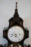 Working Antique French Gilded Empire Mantle Clock With Key