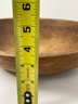 An Antique Solid Wood Chopping Bowl And Ulu Knife