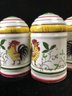 Rooster Painted Creamers And Shakers